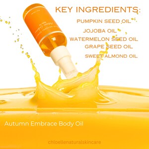 Autumn Embrace Body Oil, Hydrating Body Oil, Nourishing Body Oil, Soothing Body Oil, Non-greasy body oil, Clean beauty body oil - 4oz