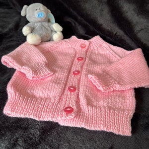 Hand Knitted Cute Baby Cardigan