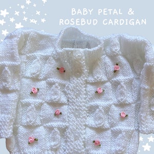 Baby Cardigan - Rosebud & Petal style