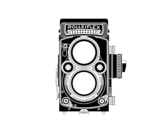 Rolleiflex 2.8F Illustration Digital Download