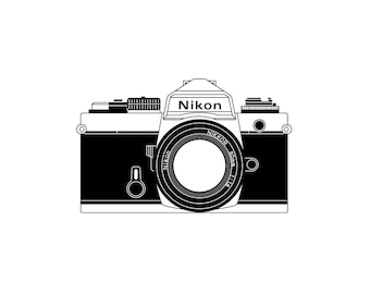 Nikon FM/FE/FM2/FE2 Illustration Digital Download