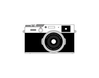 Fujifilm X100V Illustration Digital Download