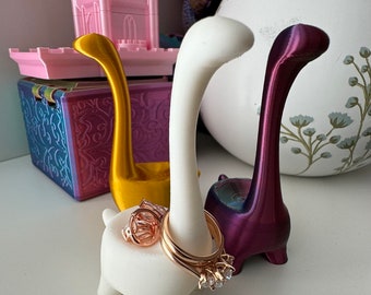 3D Printed Dinosaur Jewellery Ring Holder Stand