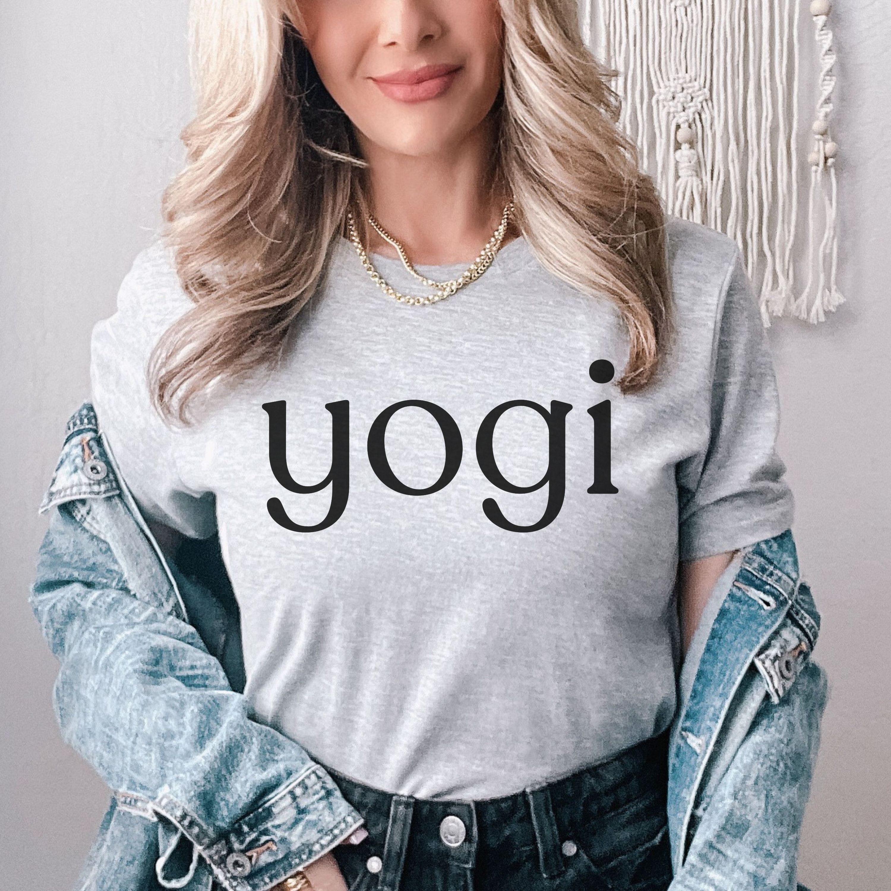 Fun Yogi top ( grey ) main image 1