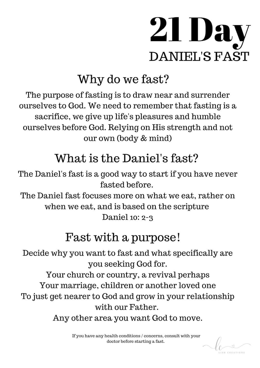 Daniel's Fast Etsy
