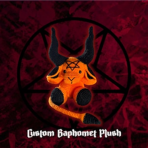Baphomet Amigurumi Plush - Custom Handmade Crochet
