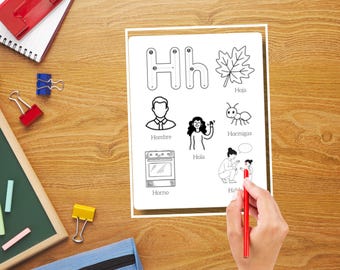 Spanish Alphabet Coloring Pages | Alfabeto Español | Spanish Learning for Kids | Bilingual Education | A is for Abeja | Printable