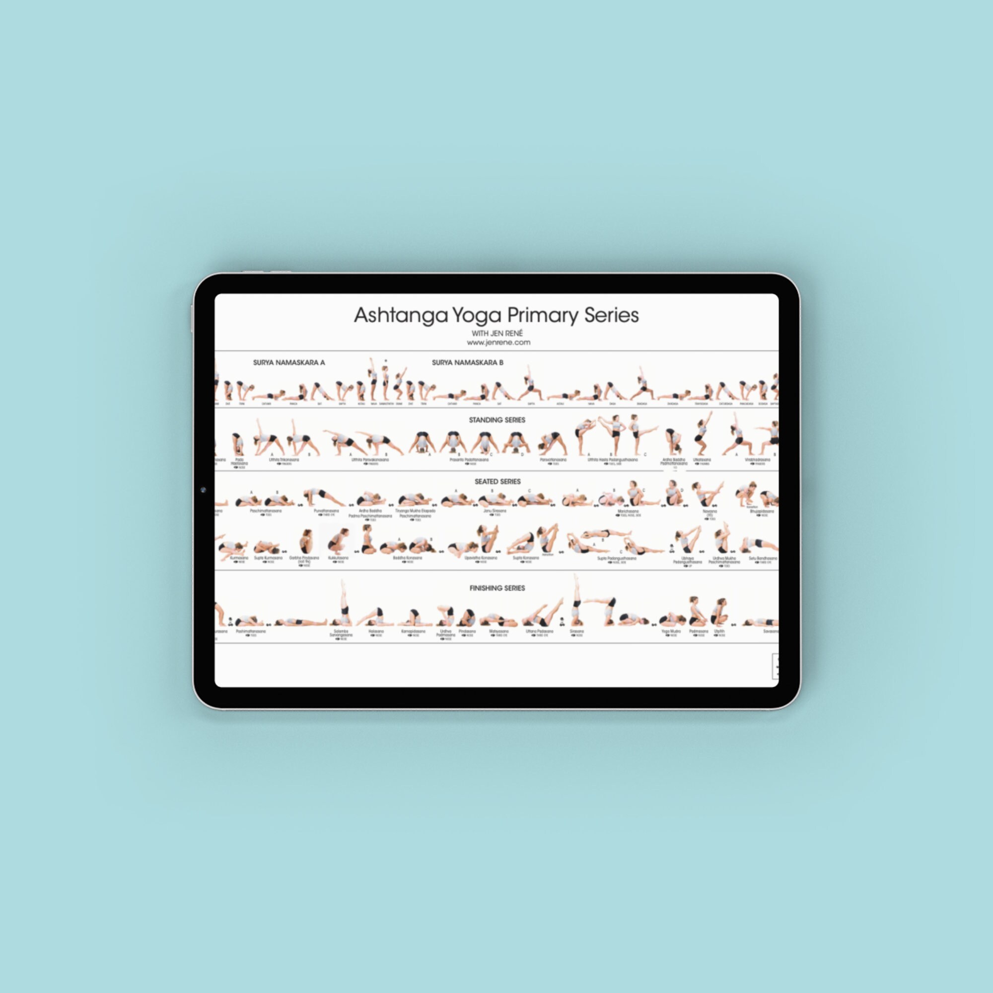 Printable Ashtanga Primary Series Yoga Ashtanga Primary Series ...
