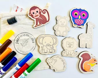 DIY Magnet Dschungeltier Bastelset | Kinder Reisespielzeug, Party Favor