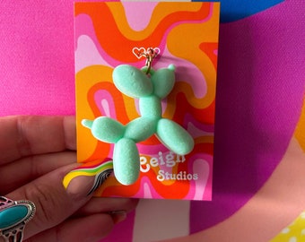 Velvet Doodle Dog Keychain – Y2K Aesthetic