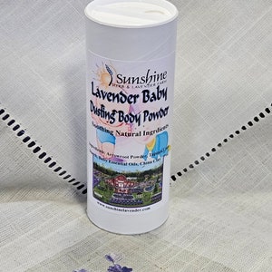 Polvo corporal de lavanda para bebés
