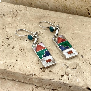 950 Silver Earrings | Dangle Sikiy Earrings | Sustainable Jewelry l Cusco Gifts