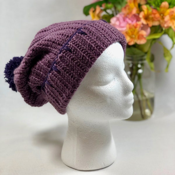 Dark Lavender and Purple Adult Toboggan