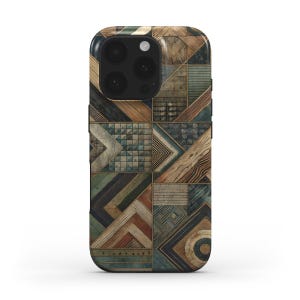 Rustic Geometry Phone Cover  | Geometric Artistic Design| Eco-Friendly | Protective Phone Cover | iPhone | Samsung | Google Pixel