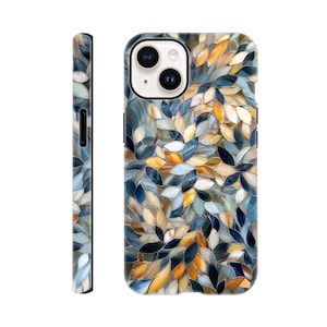 Translucent Petal Mosaic Phone Case | 3D Stained Glass Design Phone Cover | iPhone 15 | Samsung | Google Pixel | Unique Phone Accessory
