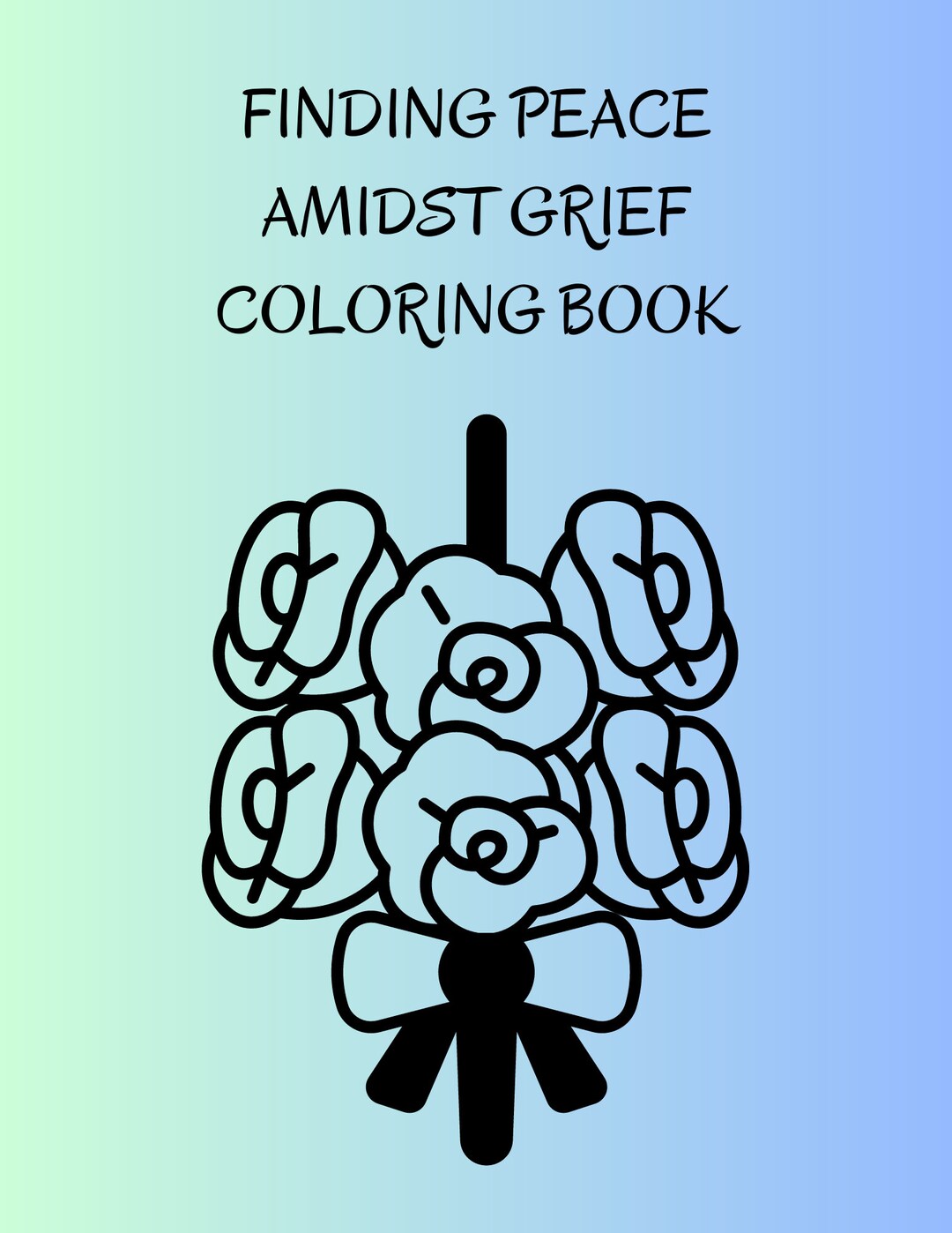 Finding Peace Amidst Grief Coloring Book Etsy