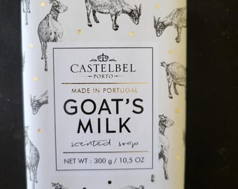 Castelbel Goat's Milk Scented Bar Soap Made in Portugal 10.5oz - A Nice Gift for Any Occasion.