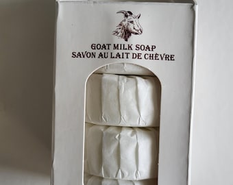 Diamante Fine Triple Milled Bar Soaps  Goat Milk Made in ITALY  Set of 4 2.8oz soaps individually wrapped in box. A great gift.