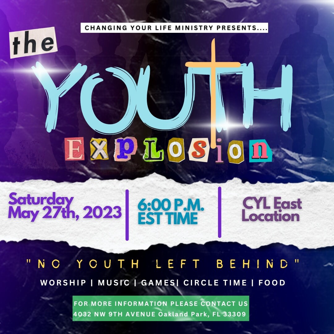 Premade Youth Event Flyer Etsy