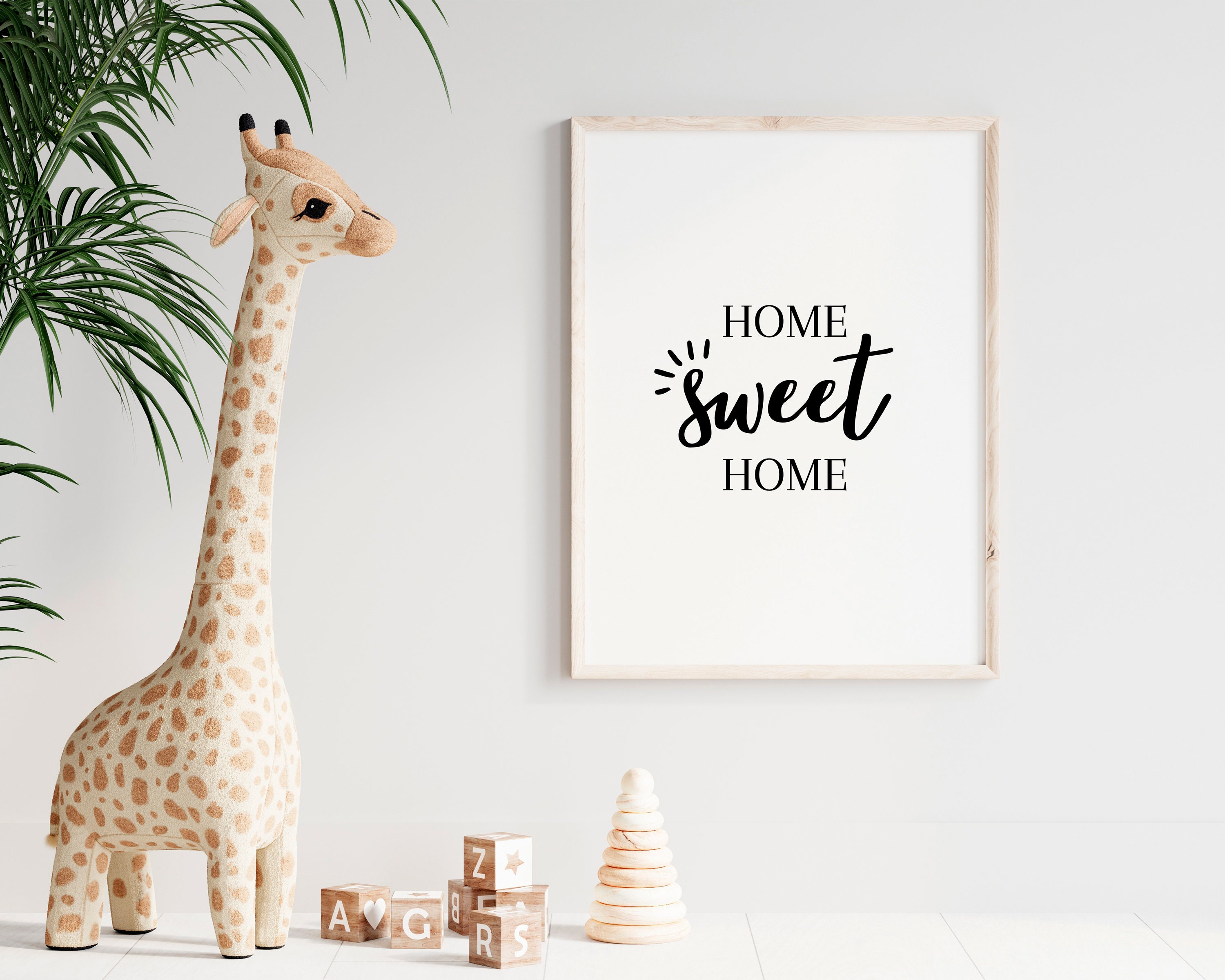Home Sweet Home Poster Printable Digital Download Wall Art Minimalist ...