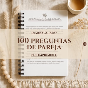 Diario de pareja en español con preguntas para conectar en profundidad y fortalecer la relación (Descarga digital PDF)