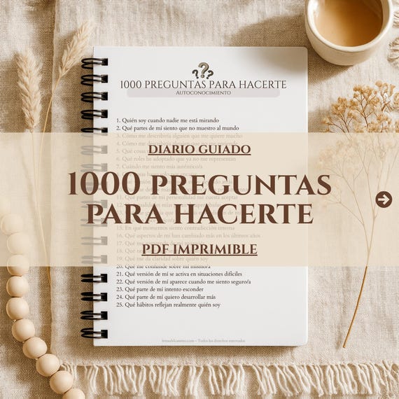 Spanish Journal for Reflection And Wellness Prompts emotional support self discovery (Digital download PDF)