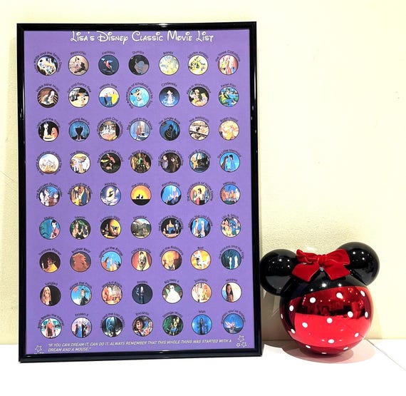 PERSONALISED Disney Movies Classics Scratch-off Posters | Disney
