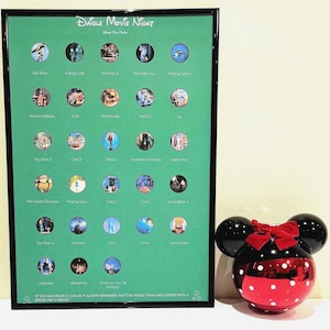 Poster gratta e vinci PERSONALIZZATI dei film Disney Pixar / Regalo per fan Disney / Lista dei film da vedere Disney