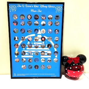 GEPERSONALISEERDE Disney World Rides-krasposters | Disney-fancadeau | Disney World-lijst