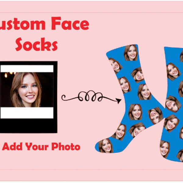 Photo gift, Socks with face, sock custom gift, sock gift ideas, socks for couples, socks with dog face, Socks Best Friend, Socks with photo.