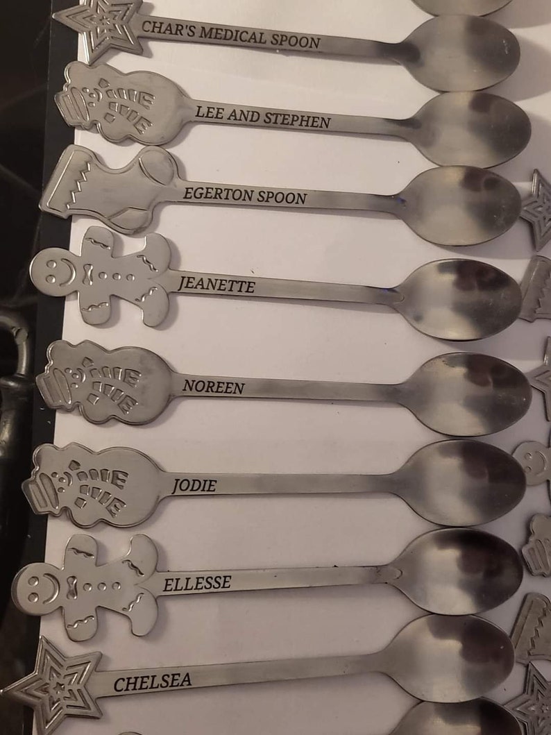 Personalised Christmas Hot Chocolate Spoon, Stocking Filler Presents, Tea Lover Gifts, Thoughtful Gifts, Hot Cocoa Spoons, Secret Santa Gift image 2