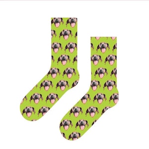 Grand Pet Auto Socks - Calcetines personalizados con foto de tu perro
