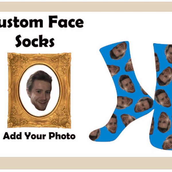 Custom Face Socks Custom Photo Socks Custom Socks, Personalised Socks Birthday Socks Valentines Gifts Photo Gift Custom Printed Socks.