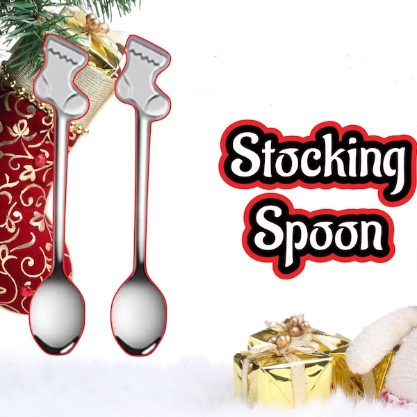 Christmas Hot Chocolate Spoon, Stocking Filler Presents, Tea Lover Gifts, Thoughtful Gifts, Hot Cocoa Spoons, Secret Santa Gift