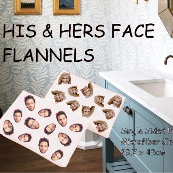 Couple Gift flannels, Face on Flannel, Valentines Day Presents, Presents for Couples, Gifts for Him, Present for Her, Novelty Valentine Gift