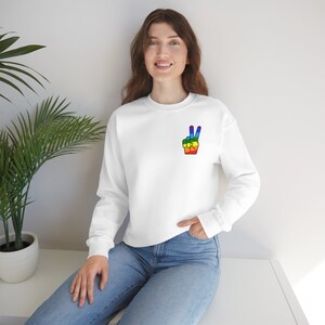 Pride Peace Unisex Heavy Blend™ Crewneck Sweatshirt