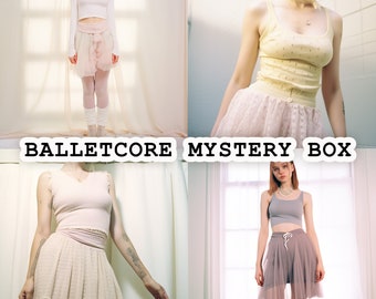 Balletcore Mystery Box Thrifted Vintage Outfit Box Pastel Ballerina Style Bundle Surprise Clothing Gift Box