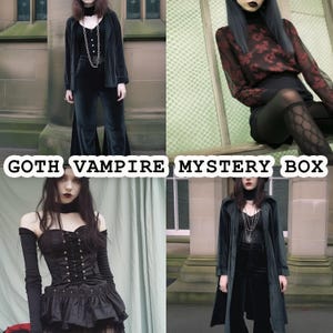 Vampire Goth Mystery Box - Thrifted Vintage Fashion - Whimsigoth Gothic Pinterest Style Bundle - Whimsical Surprise Clothing Gift Box