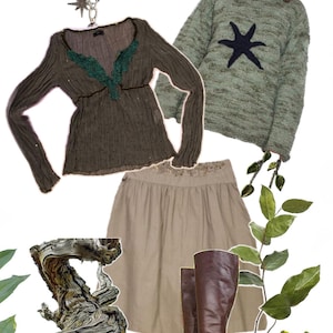 Goblincore Mystery Box - Thrifted Vintage Swamp Forest Fairy Fairycore Y2K Style Bundle - Pinterest Surprise Clothing Aesthetic Gift Box