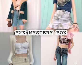 Y2K Mystery Box Thrifted Vintage Fashion 2000s Style Bundle Whimsical Surprise Clothing Gift Box