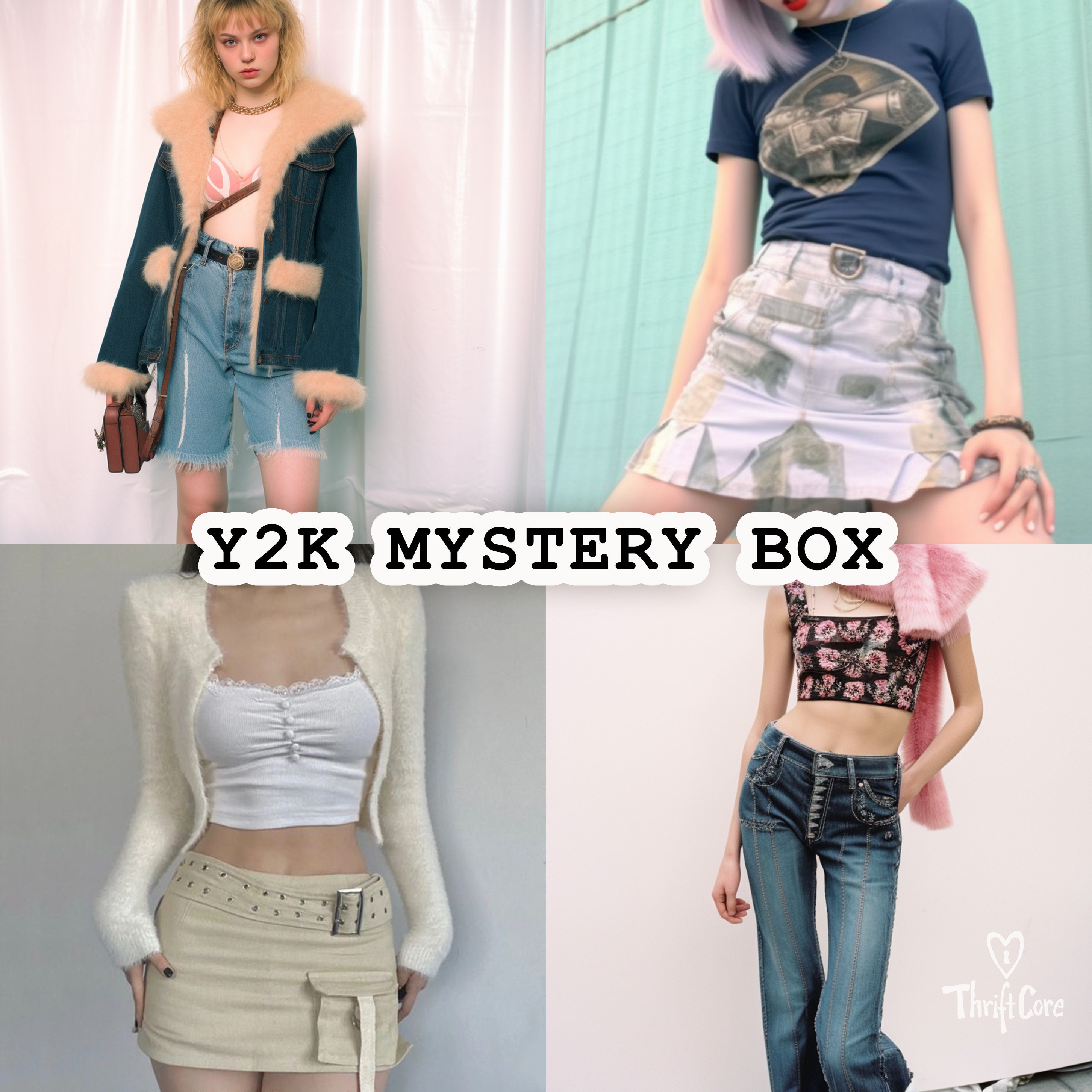 Y2K 2000s Core Aesthetic Mystery Box Bundle Clothing Clothes 