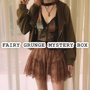 Fairy Grunge Vintage Mystery Box - Thrifted Fashion Style Bundle - Surprise Outfit Clothing Gift Box