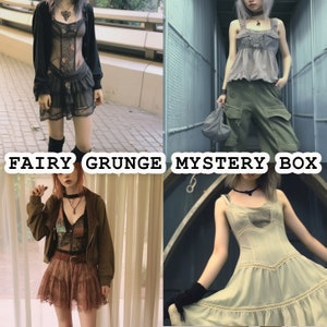 Boîte mystère Grunge fée vintage Fairy Fairycore des années 2000 vintage, lot surprise, vêtements des années 2000