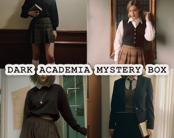 Dark Academia Mystery Box Thrifted Vintage Fashion Style Bundle Surprise Clothing Gift Box
