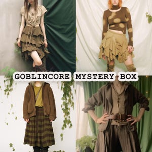 Goblincore Mystery Box Thrifted Vintage Swamp Forest Fairy Fairycore Y2K Style Bundle Surprise Clothing Gift Box