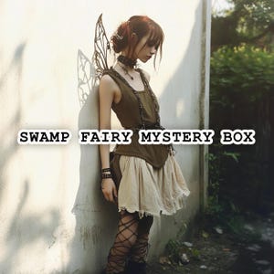 Swamp Fairy Mystery Box - Thrifted Vintage Forest Fairy Aesthetic - Fairycore Y2K Pinterest Style Bundle Surprise Outfit Clothing Gift Box