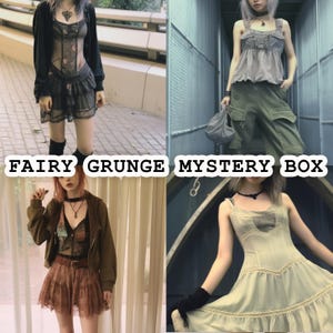 Fairy Grunge Vintage Mystery Box - Thrifted Fashion Style Bundle - Surprise Outfit Clothing Gift Box