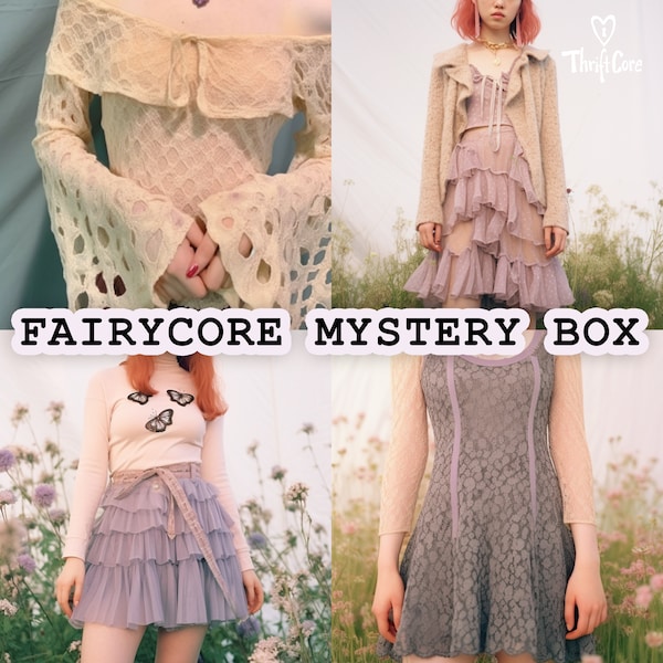 Fairycore Mystery Box Thrifted Vintage Outfit Box Fairy Style Bundle Surprise Clothing Gift Box