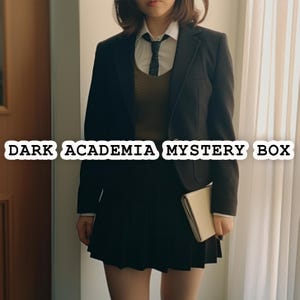 Dark Academia Mystery Box - Thrifted Y2K 90s Vintage Fashion Style Bundle - Pinterest Styling Outfit - Surprise Clothing Aesthetic Gift Box
