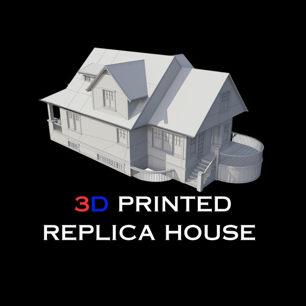 3D Printed Replica of Your House - Full House! Customized and Personalized Models, New Home, Personal Gift, Real Estate Agent